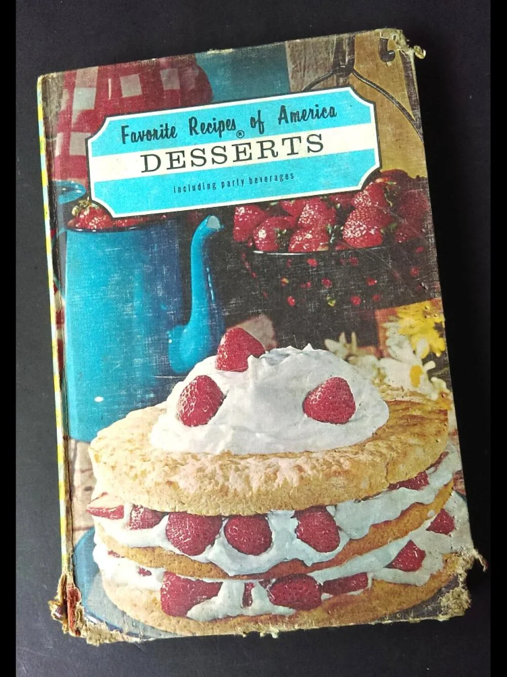 Vintage Favorite Recipes Of America 4 Cook Book Set HC Meats Desserts Salads